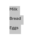 Text for bullets selected in Word